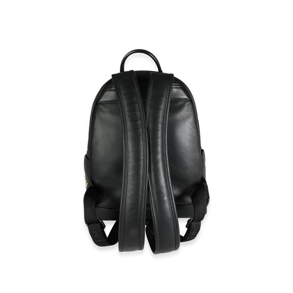 MCM Black Leather Victory Patch Stark Backpack - Picture 3 of 7